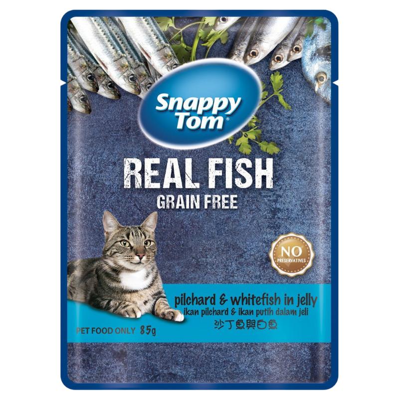 Pate Mèo Snappy Tom Real Fish Nhiều Vị 85g 2