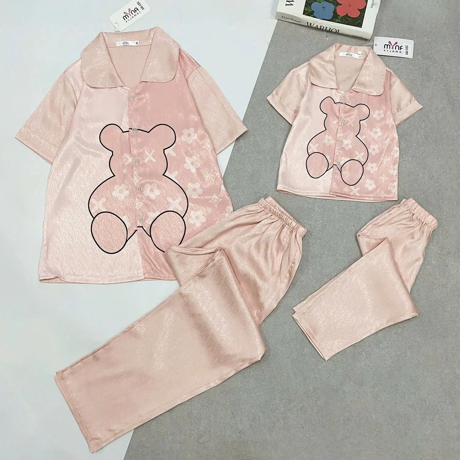Đồ bộ Cộc Dài, Đồ ngủ Tay Cộc, quần dài , Bộ Pijamas dài cho Bé ,  size từ 8-40kg