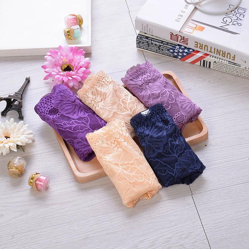 Product Introduction of Flower Lace Sexy Panties for Women High Waist Tummy Control Hollow Mesh Sexy Comfortable Breathable Briefs 7