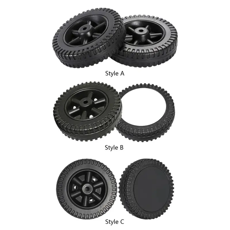 2 Universal Grill Wheels, Lightweight, Easy to Install, Replacement Handcart Tires 6 Inch for Garden, Most, 0