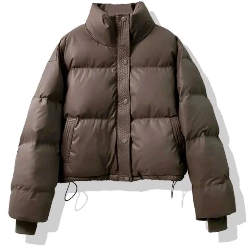  Áo khoác phao nữ vải da hàng 3 lớp dày dặn giữ ấm cho mùa đông 