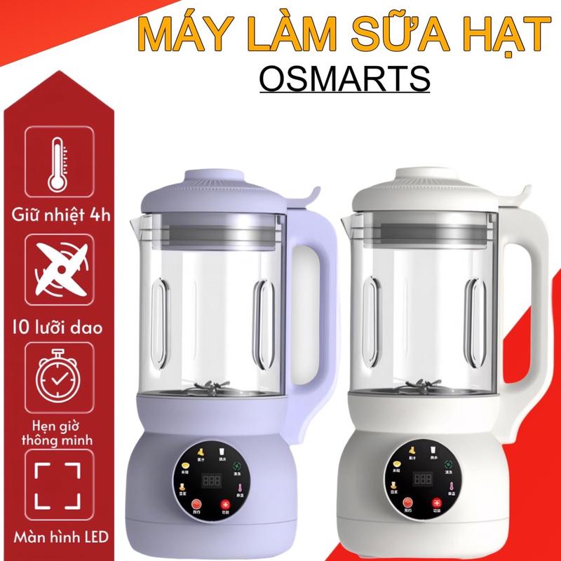Máy Làm Sữa Hạt OSTMARS Máy Làm Sữa Hạt Dung Tích 1100ML 8 Chức Năng Bản Sử Dụng Tiếng Việt Đa Chức Năng Xay Sinh Tố Inox