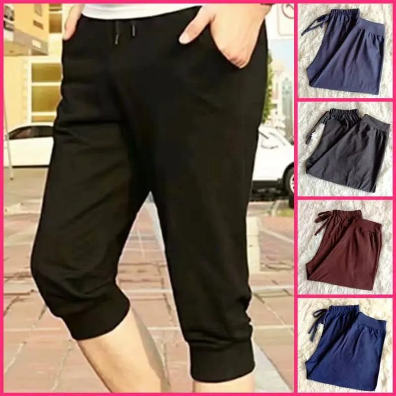 Unisex 3/4 Jogger for Adult with 2 Sides Pocket