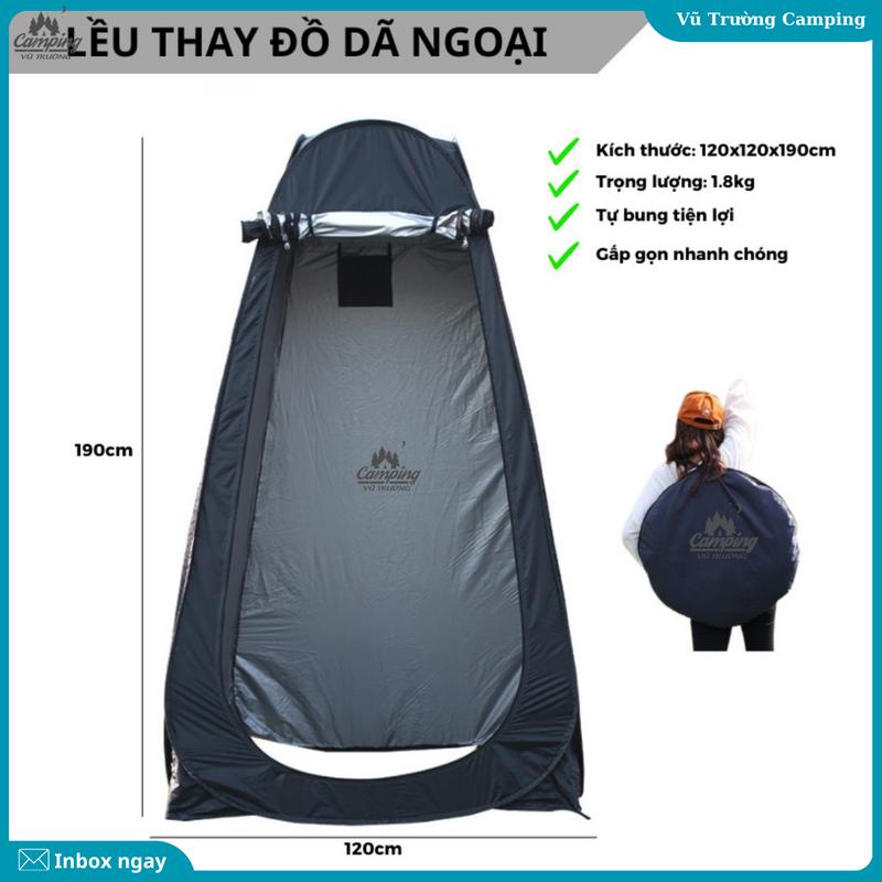 lều cắm trại, camping, tăng bạt, tự cuốn che nắng mưa, Lều Vệ Sinh Dã Ngoại Kín Đáo Bền Đẹp Dùng Cho Du Lịch Dã Ngoại Cắm Trại Tiện Lợi-DCP15 Phụ Kiện Camping Đi Cắm Trại Nam