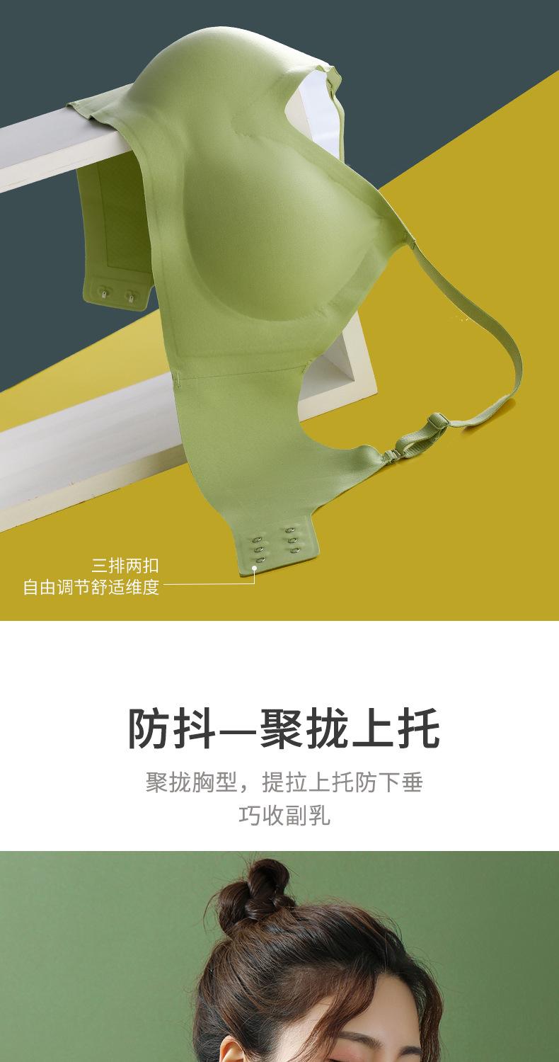Product Introduction of No underwires girlish bra,Small breasts gather and looks bigger,Bra that adjusts the shape of the chest,3D Gather and support upward 4