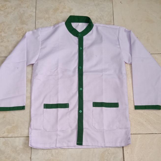 BAJU MADRASAH MI SD PUTIH LIS HIJAU PUTRA DAN PUTRI-BAJU KOKO PUTIH STRIP HIJAU SEKOLAH MADRASAH LAKI LAKI DAN PEREMPUAN-SERAGAM MADRASAH MI-BAJU MADRASAH LAKI LAKI DAN PEREMPUAN Navy 2