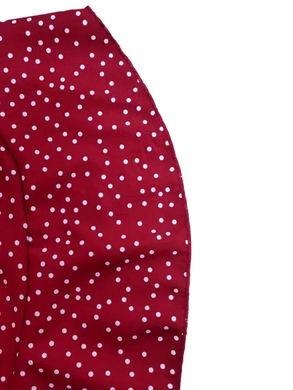 Women's Polka Dot Print Dress, Elegant Fashion Casual Ruffle Trim Midi Dress for Daily Outdoor Wear, Ladies Dress for All Seasons, Womenswear, Shortsleeve, Casual Dresses 5