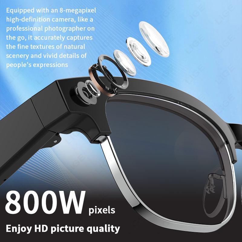 AI Photography Video Smart Glasses Intelligent Interactive Translation Smart Sunglasses with 800W Camera for Google Glasses Men - Image 2