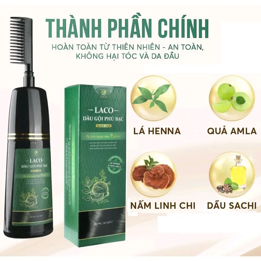 Dầu gội đầu phủ bạc laco - anhquyenshop2212