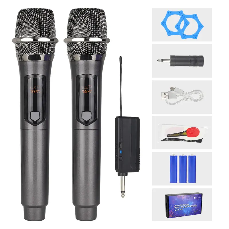 Micro Không Dây, 108, Có Thể Sạc Lại, Kiểu Một Đến Hai, Thích Hợp Cho Sân Khấu, KTV, Hát Trực Tiếp, Hộp Loa Thanh Kéo, Cầm Tay micro không k10 dàn karaoke mic aux mic hát karaoke micro không dây