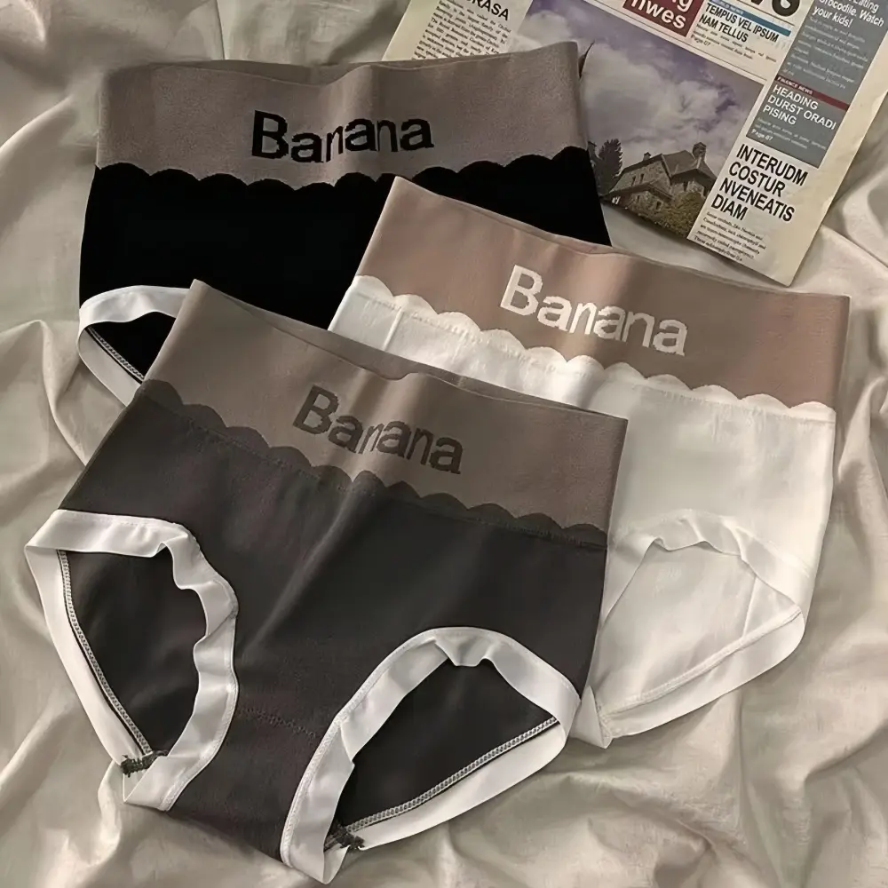 Seluar Dalam Pinggang Tinggi Kapas, Untuk Wanita, Anjal, Selesa, Bernafas, Seluar Wanita, Lancar, Lembut, Saiz Besar, Sesuai untuk Kanak-kanak Perempuan, Seluar Dalam