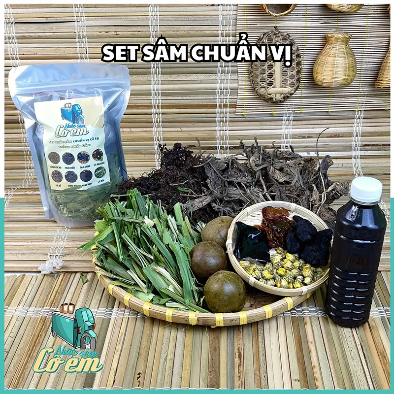 Set nước sâm chuẩn vị nước sâm Cô Em thanh nhiệt - mỗi set nấu 10L nước Nước Trà Tea Chè Trà 3
