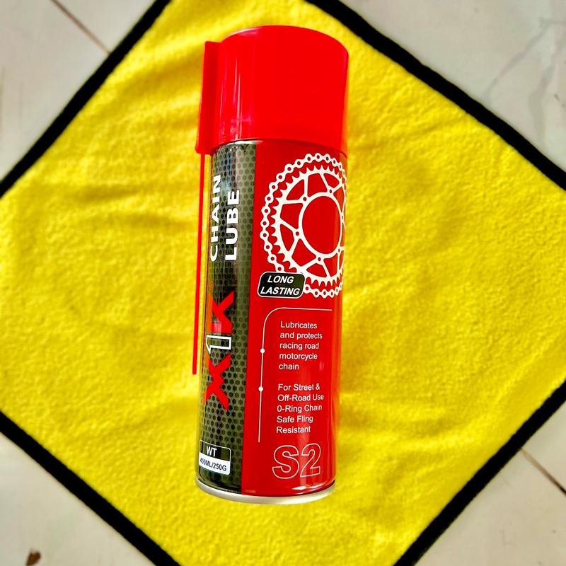 Dưỡng sên xe máy X1R + khăn chống văng cao