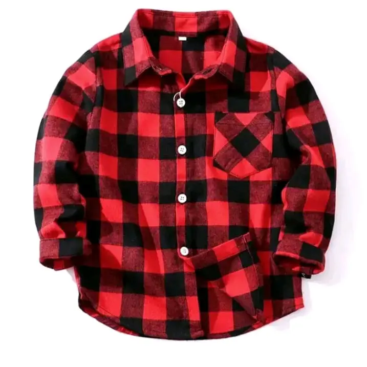 Kemeja anak flanel kotak-kotak tebal kualitas premium umur 8 sampai 15 tahun (Promo Termurah) Fashion 6