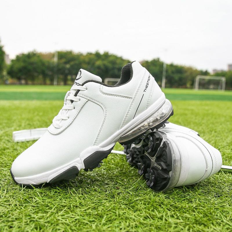 Product Introduction of New Breathable Men's Golf Shoes Professional 8 Studs Large Size Waterproof Non-slip Lightweight Casual Sports Shoes XZ25044 37