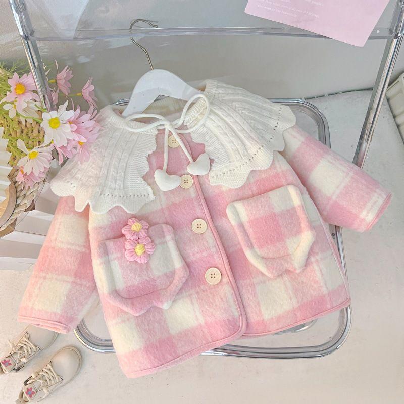 Áo Khoác Độn Nhung, Chất Lượng Cao, Dày Dặn, Cho Bé 2-4 Tuổi, Áo Khoác Len Ấm Áp Mùa Đông, Áo Khoác Bé Gái Mới 2024, Áo Sơ Mi Màu Hồng Viral, Trang Phục Halloween Cho Bé Gái, Trang Phục Tutu, Đ Bồ Cho Bé Gái 2