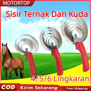 4/5/6 Putaran Sisir Pembersih Bulu Sapi Kerbau Kuda Dan Kambing  Horse Hair Comb Garukan Sapi Sisir