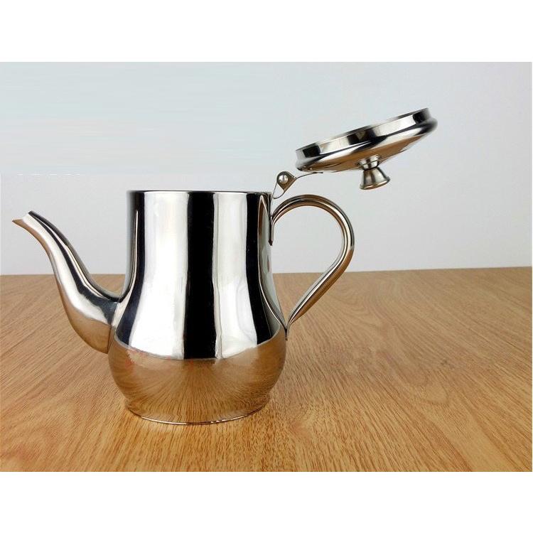 Ấm Pha Trà Eo Inox Phù Hợp Cho Quán Ăn, Quán Nước, Cà Phê Nhiều Dung Tích Lựa Chọn 2