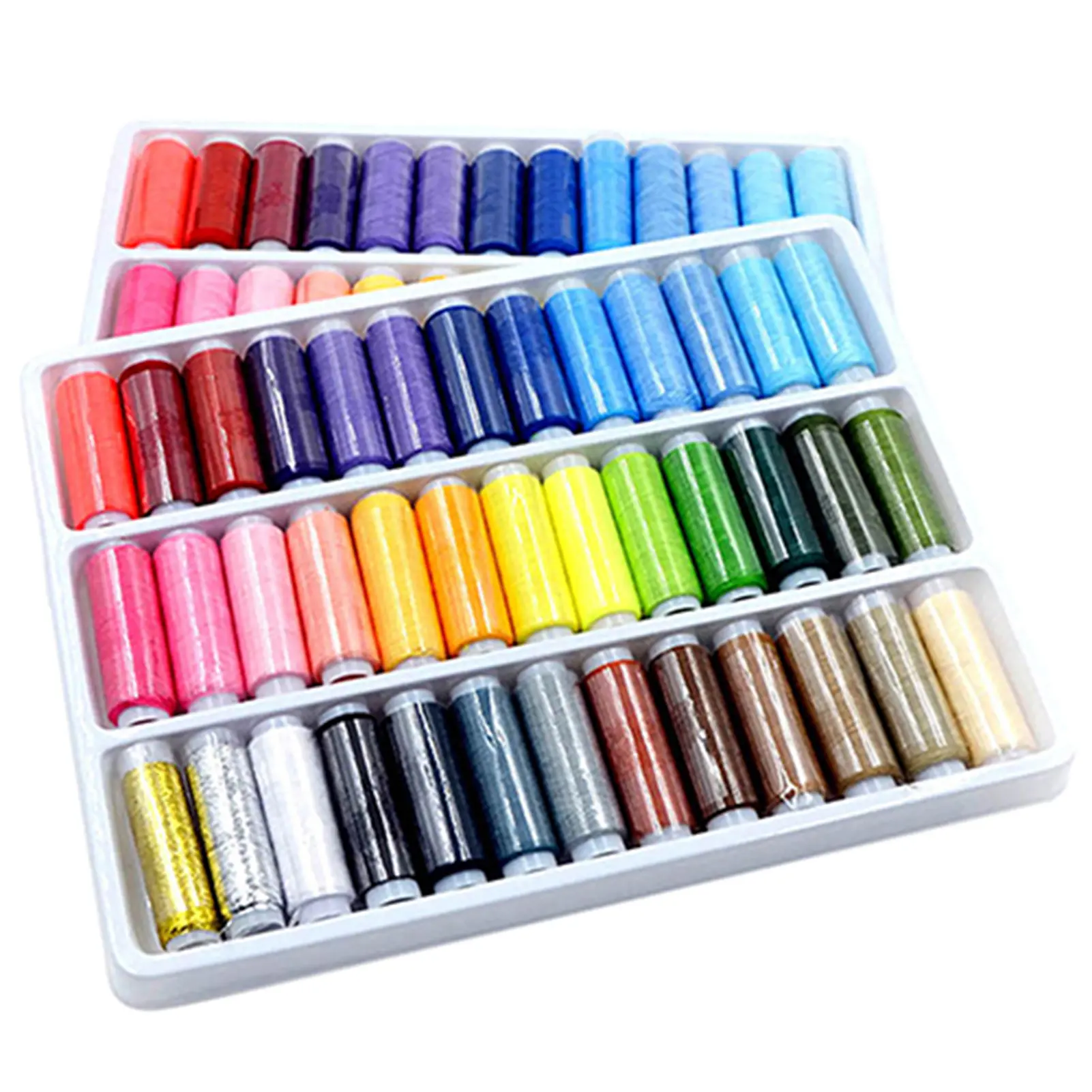ewbgasyr-39Pcs Sewing Thread Mixed Colors Convenient Polyester Yarn Sturdy Stitching Thread for Home