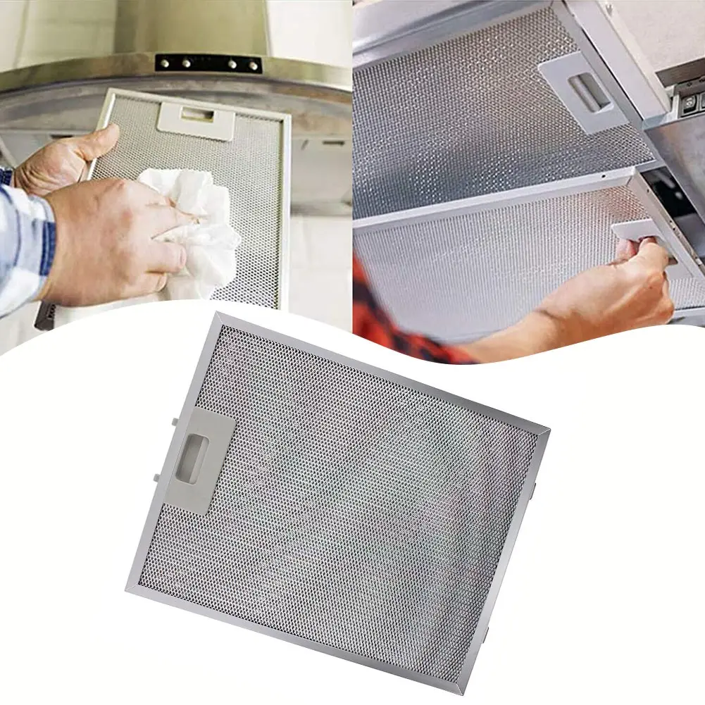 Cooker Hood Filters 305x267x9mm Range Hood Filter Kitchen Extractor Ventilation Range Hood Parts Aluminium Aspirator Filter Mesh