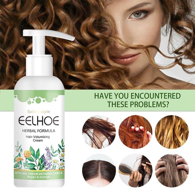 Product Introduction of Curly Hair Volumizing Cream,Styling Essence, Curl Defining Style Repair Hair Frizz, Curl Gel U0R4 24