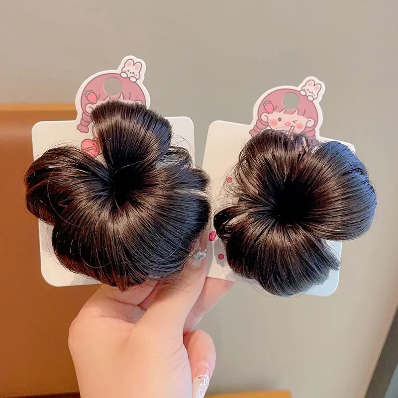 Kẹp Tóc Giả Cho Trẻ Em, Kẹp Tóc Quả Cầu Nơ Cho Bé Gái, Kẹp Tóc Mầm Tóc, Phụ Kiện Tóc Tóc Giả Dễ Thương 5