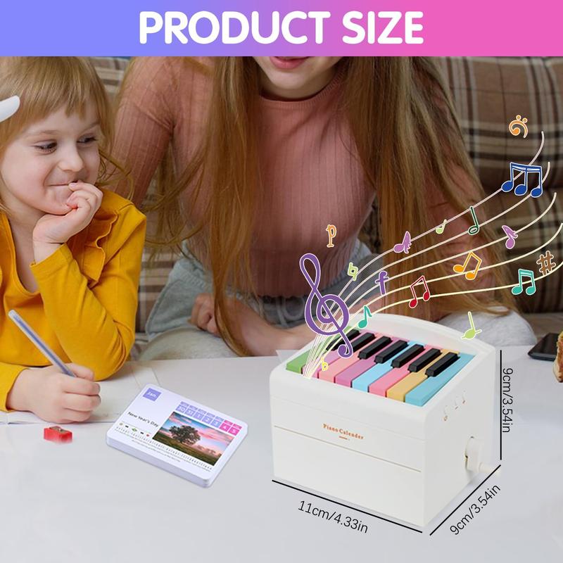Product Introduction of 15 Key Music Calendar Piano, 1 Box Rechargeable 52 Songs Creative Piano Calendar Toy, Unique Birthday Gift, Perfect Wedding Gift 1