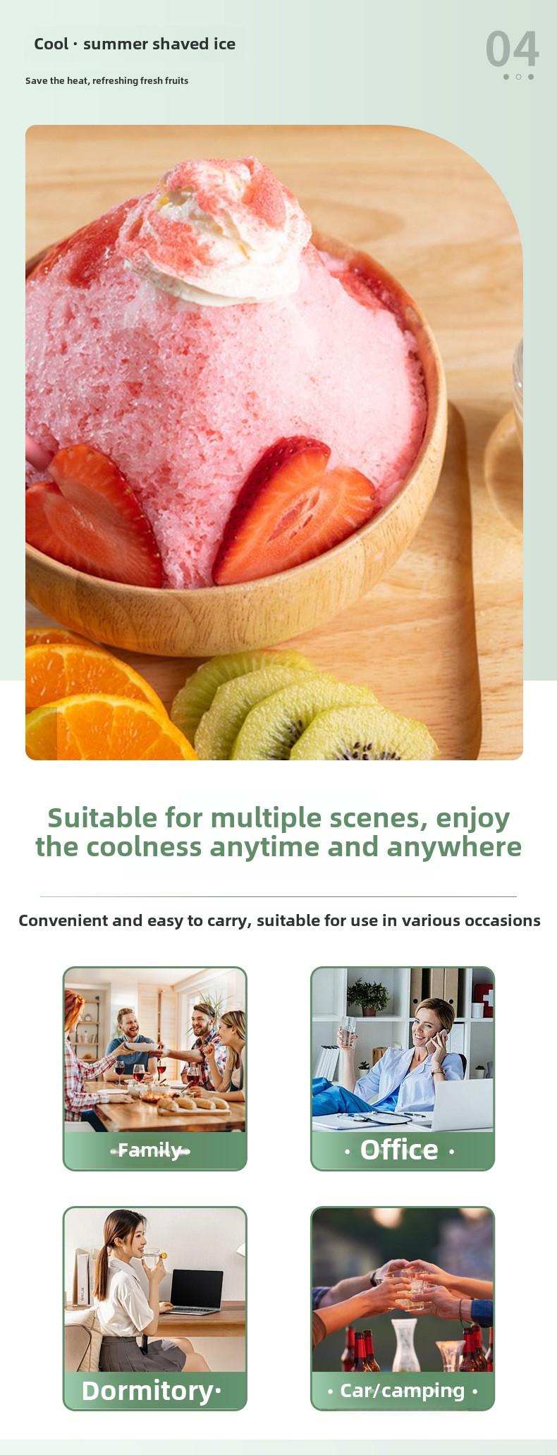 Product Introduction of New Mini Automatic Ice Maker for Home Use, Small Dormitory Low Power Self-Cleaning Round Ice Cube Maker 10
