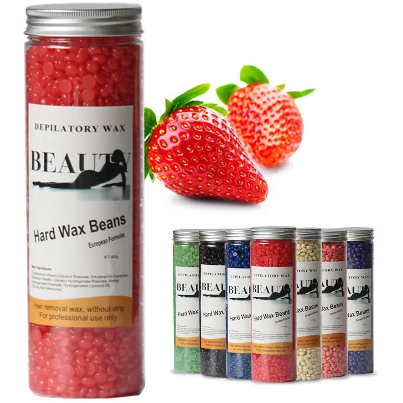 Sáp tẩy lông, 400g, Hạt sáp cứng, Bộ sáp, Viên sáp, Thích hợp để tẩy lông, Sáp tẩy lông 0