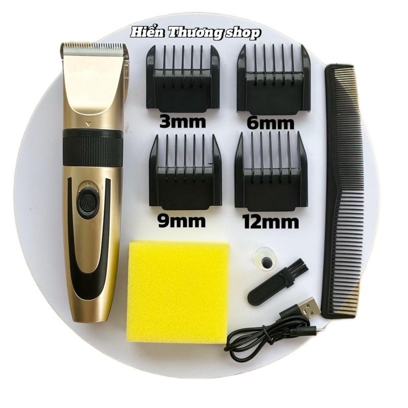 Tông Đơ Cắt Tóc Gia Đình CG - Đầu Sạc USB - Kèm 9 Phụ Kiện bảo hành 6 tháng