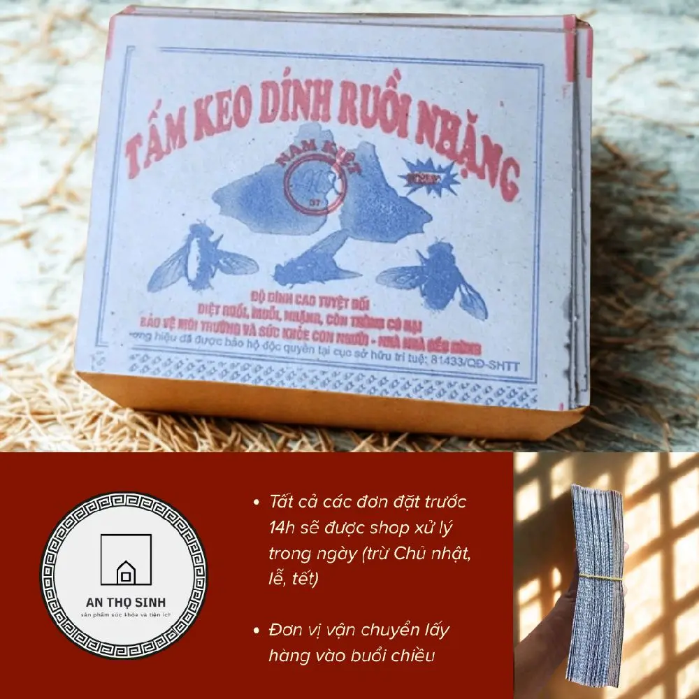 Một lố 50 miếng keo dán ruồi Nam Kiệt siêu dính