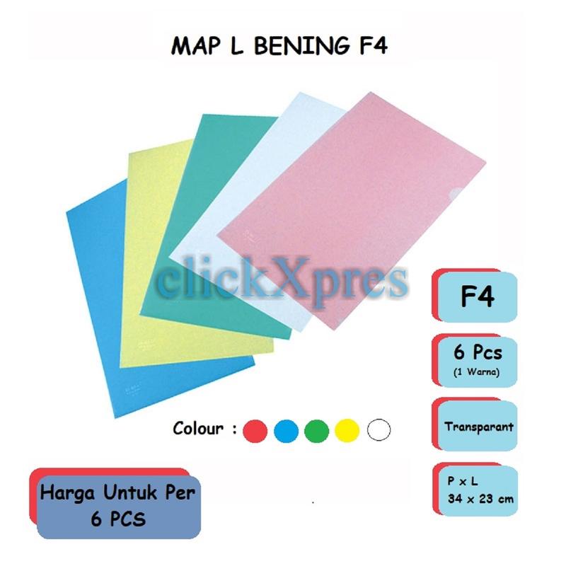 Map L F4 / Map Dokumen / Map Bening Clear Sleeve / Clear Folder F4 ...