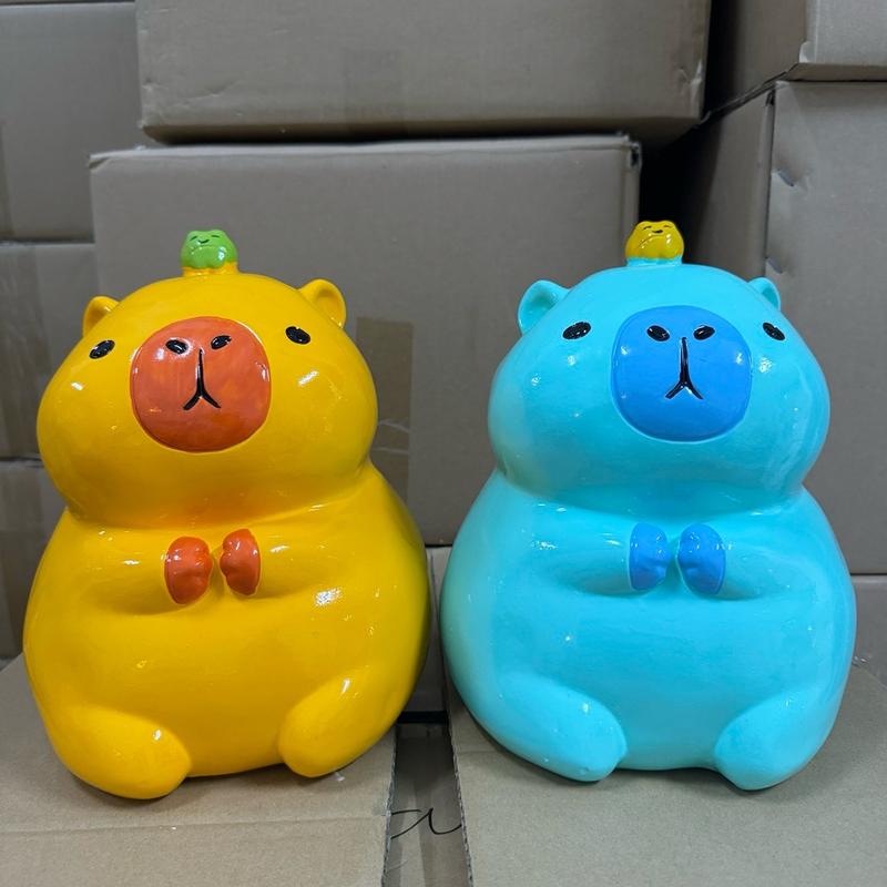  Tượng Capybaza Bỏ Ống Tiết Kiệm Lỗ Tròn  Thạch Cao Heo Đất Xuân Hiếu Heo Tiết Kiệm  Decor Trang Trí Decor Phòng Trang Trí mọi lợn tiết kiệm 12 bơ atm mini đấttiếtkiệm con két sắt Đựng Tiền Đồng 