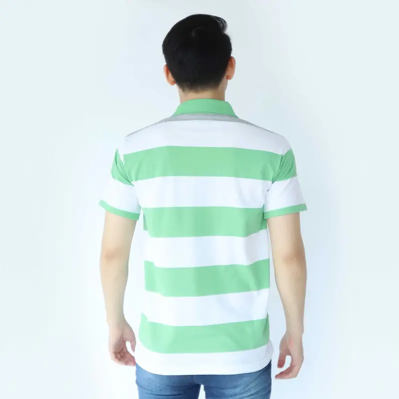 liso wear - Kaos Kerah Pria - Atasan Baju Kaos Polo Distro Stripe Balok Lengan Pendek Katun Dewasa 4