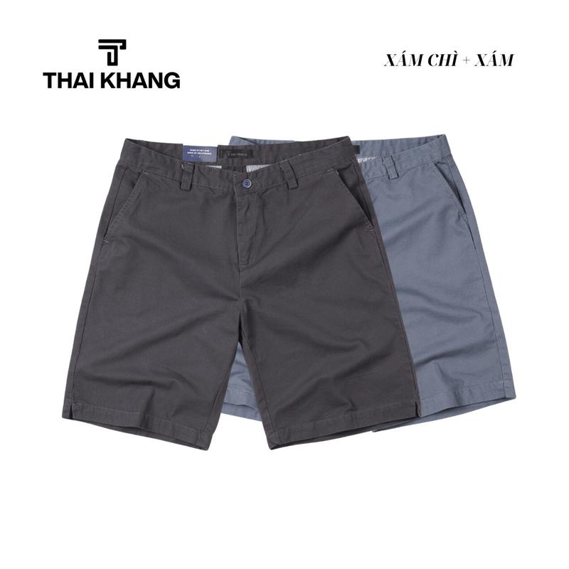 Combo 2 quần short kaki nam THÁI KHANG vải kaki dày mềm mặc mát QUAN01 Quần Menswear Có Túi