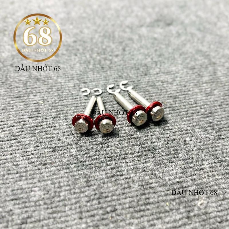 ￼Cặp chốt xỏ gác chân inox 304 kèm long đền kitaco gắn cho các dòng xe Hon Ya