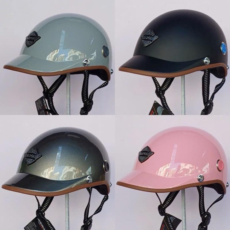 NÓN BẢO HIỂM mỏ cá heo Napoli N081 chính hãng , nhiều màu sắc cho nam nữ vòng đầu (52-57)cm - non chinhhang Helmet Phụ Kiện mũ bảo hiểm cá heo mũ bảo hiểm nữ đẹp helmet