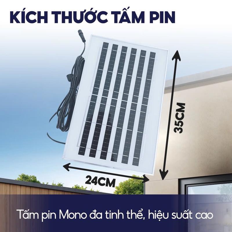Đèn Pha Năng Lượng Mặt Trời 3000W - VỎ NHỰA , Chống nước IP69, Sáng 6-8 tiếng, Không sử dụng điện đèn 200k 2