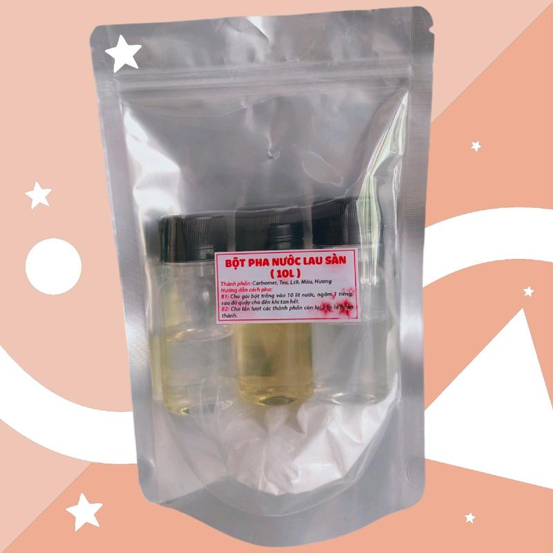 Bột pha nước lau sàn 10 lít ( mua từ 2 set tặng 1 thảm lau chân 40*60cm) hương trà xanh, lài, quế, sả chanh, ngàn hoa từ thơm ngát Làm Sạch