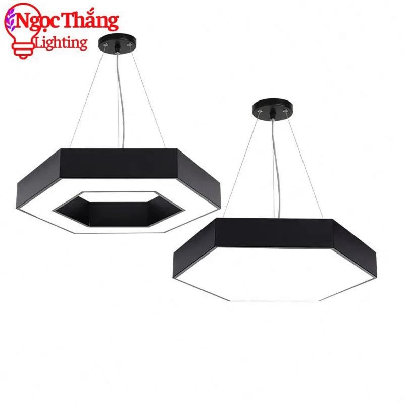 Đèn thả trần văn phòng 60cm hình học hình lục giác hình tròn hình vuông tam giác ánh sáng trắng 220V MS01 Ngọc Thắng 7