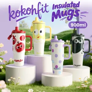 HL  Tumbler Stainless Vacuum 900ml Portable Thermos Botol minum besar/ Aesthetic / tahan panas dingin 24 jam / termos air panas / tumblr / aesthetic / tumblr/botol minum 1 liter