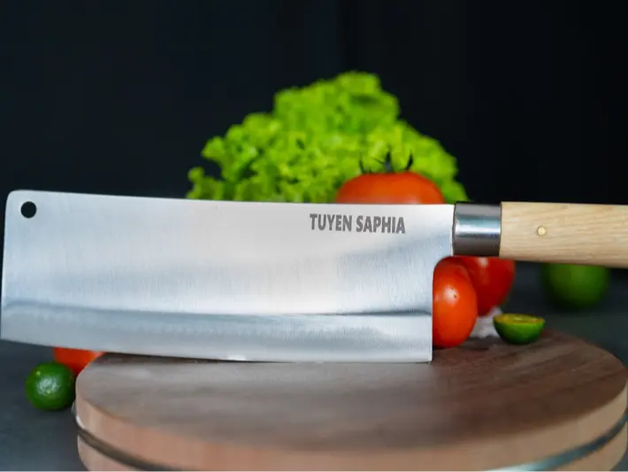 [Dụng Cụ Bếp Tuyền Saphia] Combo 4 Dao Tráng Gương - Chống Gỉ Sắc Bén Độ Cứng Cao 2