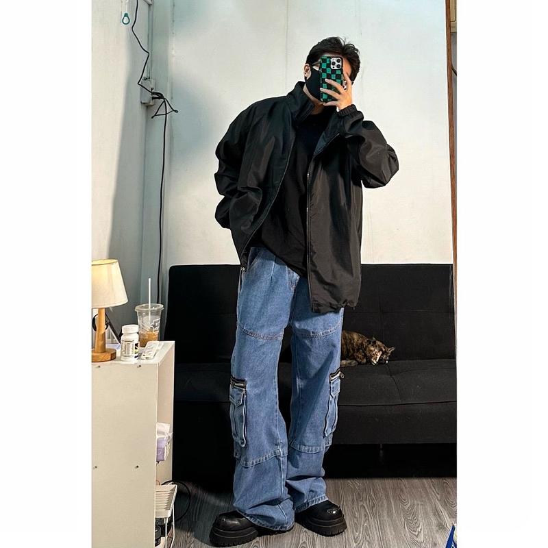   XÃ KHO TOÀN CỬA HÀNG  QUẦN NiNO PANTS UNISEX SUÔNG DENIN BAGGY V3 PREMIUM  Menswear Nam NỮ Có Túi Jean Denim 