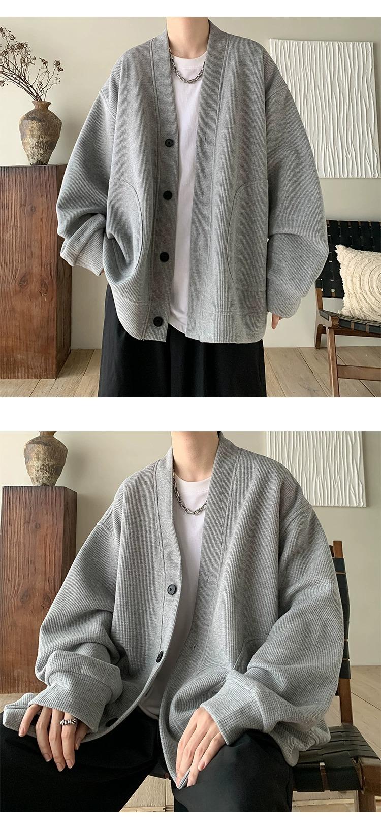 Product Introduction of 2025 High-end Trendy Cardigan Spring Autumn Loose Casual Jacket Hot-selling Men's Fashion Hot Item 6