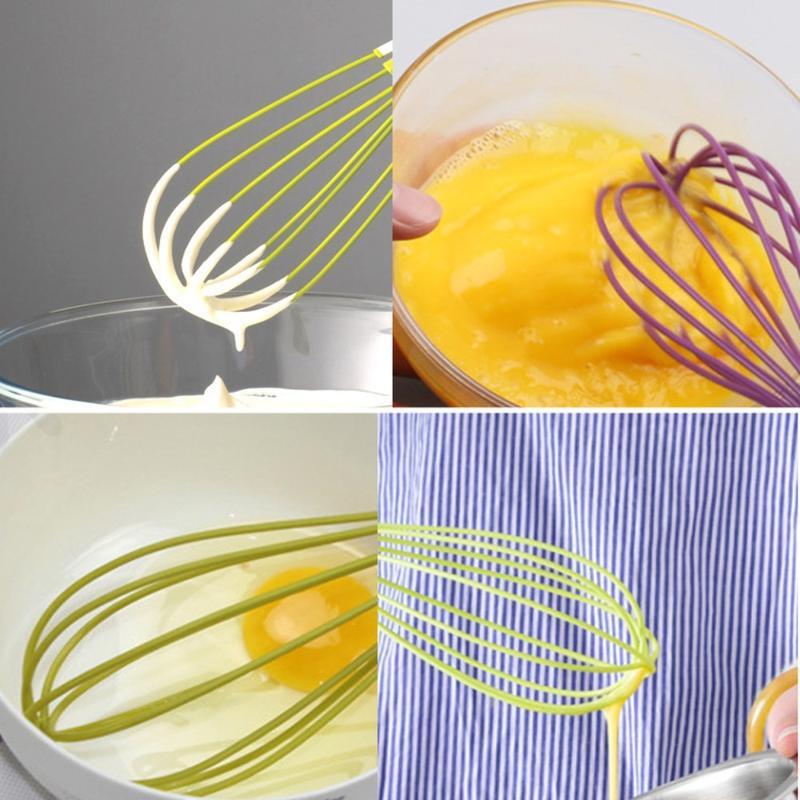 Product Introduction of New PP Rotary Egg Beater Stainless Steel Hanging Hole Design Gravy Whisk Rotatable Kitchen Utensil for Kitchen, Cooking 18