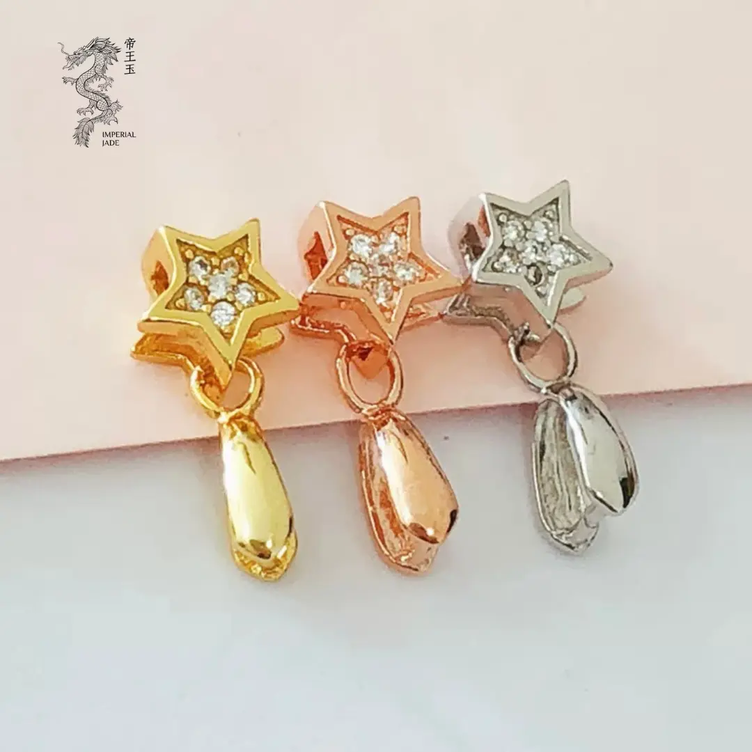 S925 Sliver Bling Star Clasp available in sliver & rose gold
