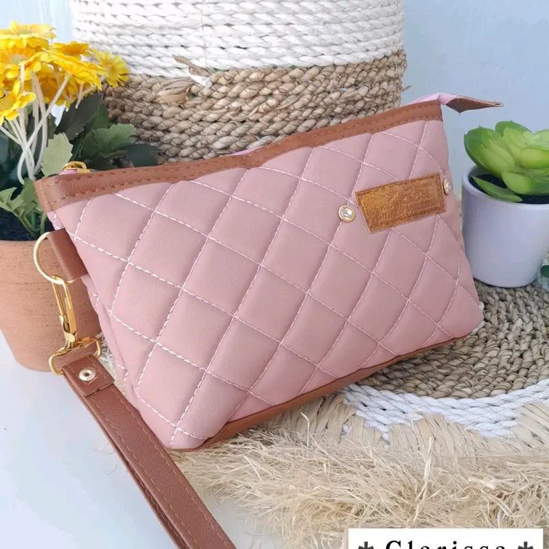 POUCH CLARISSA BORDIR dapat Tali pendek 6