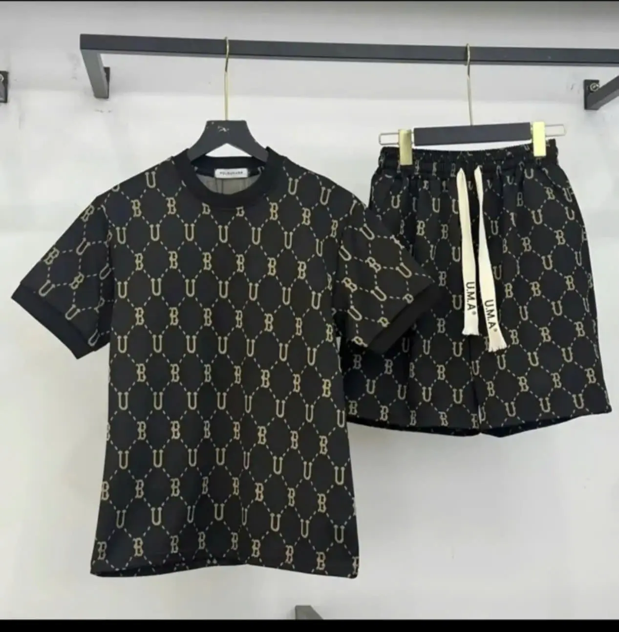 Bộ quần áo phông Nam Nữ full họa tiết  mặc cực chất Menswear Nhung