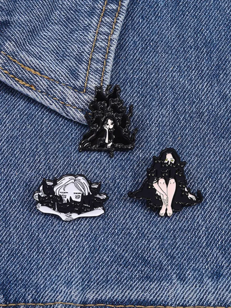 Product Introduction of Cartoon Cat Design Brooch, Cute Enamel Pin Suitable for Backpacks, Jeans, Scarves, Hats Decoration, Trendy All-match & Exquisite Brooch for Birthday Gift 2