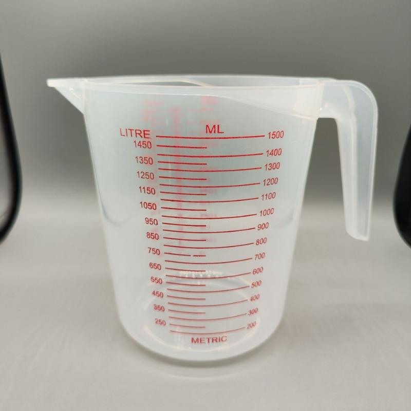 Plastic Transparent Graduated Measures Cup Household Kitchen Baking Measuring Tool Set Handle Design Cups 8